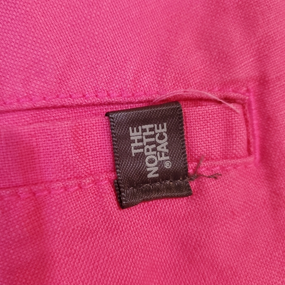 The North Face pink linen blend chino shorts size 2 long - Picture 7 of 14